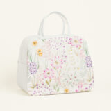 Beauty Home ΤΣΑΝΤΑ ΧΕΙΡΟΣ 35x40x23cm ΠΟΠΛΙΝΑ ΑΝΘΗ ΣΕ ΛΙΛΑ ΑΠΟΧΡΩΣΕΙΣ