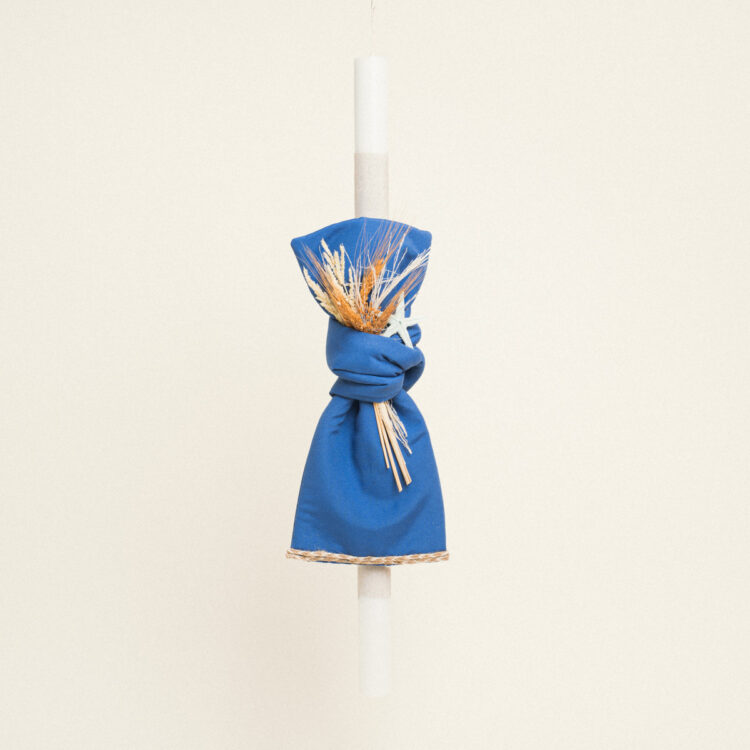 Beauty Home ΛΑΜΠΑΔΑ ΒΑΠΤΙΣΗΣ ΜΟΝΟΧΡΩΜΟ PREMIUM ΜΠΛΕ ΡΟΥΑ