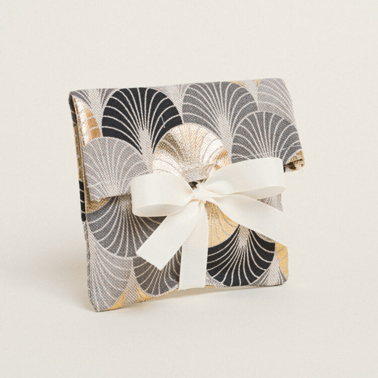 Beauty Home ΠΟΥΓΚΙ ΜΕ ΚΟΡΔΕΛΑ 12 x 17 cm ΧΡΥΣΟ ART DECO