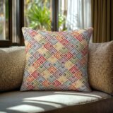 Beauty Home Μαξιλαροθήκη ΣΤΟΦΑ ΔΙΑΜΑΝΤΙΑ ΠΟΛΥΧΡΩΜΑ