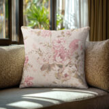 Beauty Home Μαξιλαροθήκη ΚΛΑΣΙΚΟ ΦΛΟΡΑΛ ΜΠΕΖ