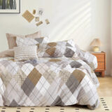 Beauty Home Σετ πάπλωμα υπέρδιπλο Art 12276 Anna 220x240 Γκρι