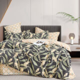 Beauty Home Σετ πάπλωμα υπέρδιπλο Art 12287 Antonella 220x240 Ανθρακί