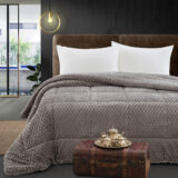 Beauty Home Κουβερτοπάπλωμα μονό Art 12655 160x240 Γκρι