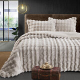 Beauty Home Κουβερτοπάπλωμα υπέρδιπλο Art 12663 220x240 Μπεζ