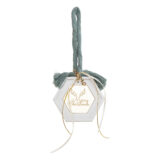 Beauty Home ΚΡΕΜΑΣΤΟ ΠΟΛΥΓΩΝΟ ΚΕΡΑΜΙΚΟ ΜΕ PLEXI MERRY CHRISTMAS ΓΑΛΑΖΟΠΡΑΣΙΝΟ