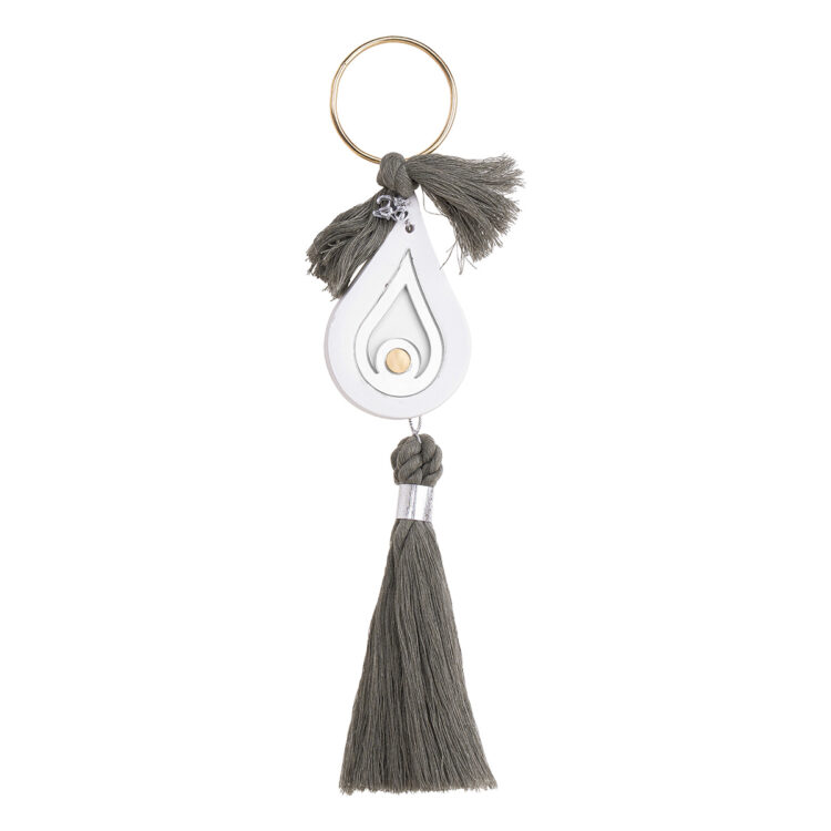 Beauty Home ΚΡΕΜΑΣΤΟ ΚΕΡΑΜΙΚΟ ΔΑΚΡΥ ΜΕ PLEXI GLASS MATI ΑΣΗΜΙ ΠΡΑΣΙΝΟ ΕΥΚΑΛΥΠΤΟΥ