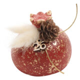 Beauty Home ΕΠΙΤΡΑΠΕΖΙΟ ΚΕΡΑΜΙΚΟ ΡΟΔΙ ΜΕ ΑΠΟΞΗΡΑΜΕΝΑ ΚΟΚΚΙΝΟ