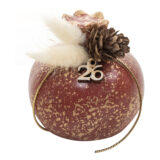 Beauty Home ΕΠΙΤΡΑΠΕΖΙΟ ΚΕΡΑΜΙΚΟ ΡΟΔΙ ΜΕ ΑΠΟΞΗΡΑΜΕΝΑ ΜΠΟΡΝΤΩ