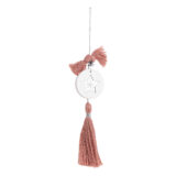 Beauty Home ΚΡΕΜΑΣΤΟ ΣΤΡΟΓΓΥΛΟ ΚΕΡΑΜΙΚΟ ME PLEXI ΑΣΤΕΡΙ ΑΣΗΜΙ ΣΑΠΙΟ ΜΗΛΟ