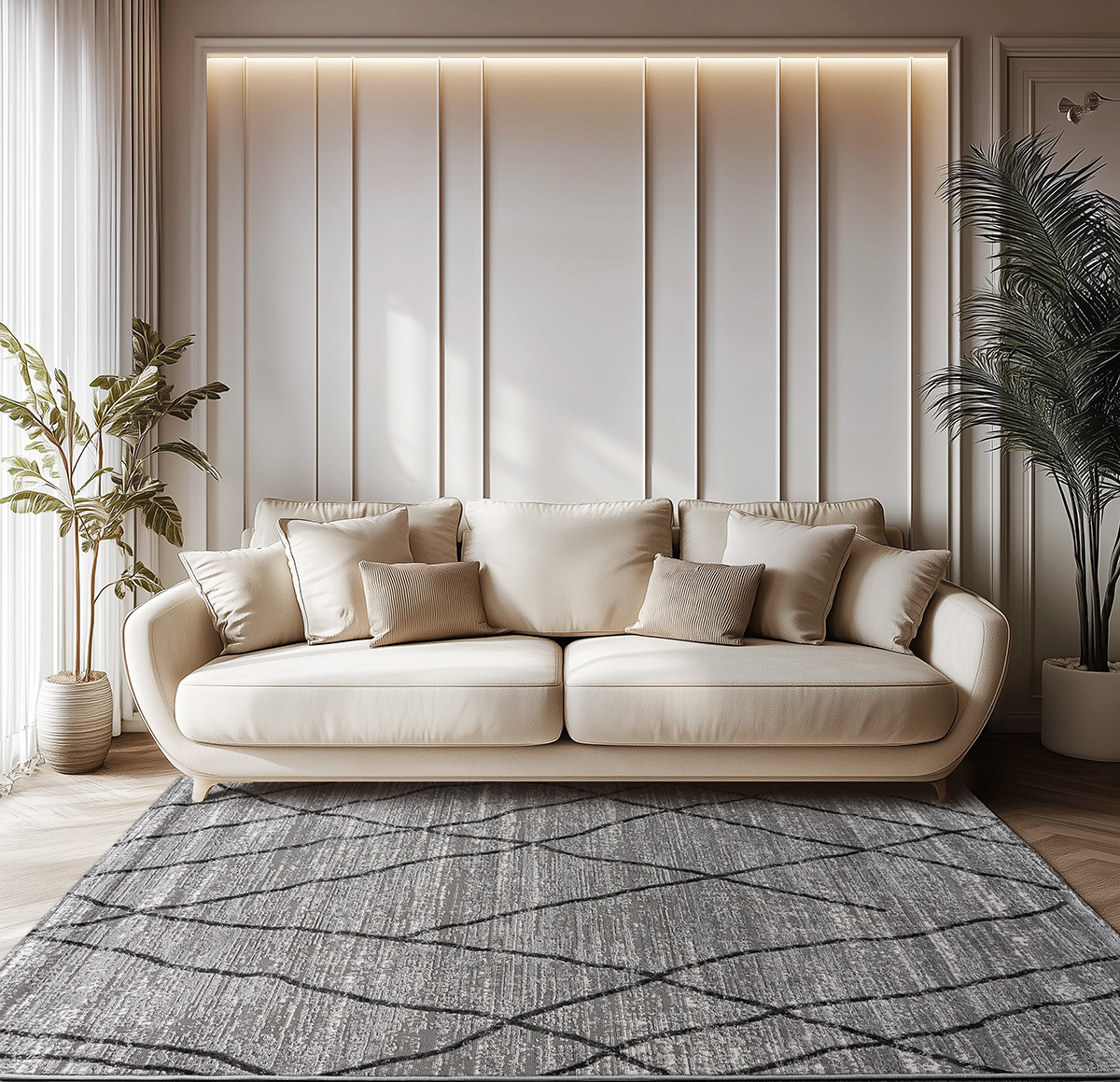 Beauty Home Χαλί Serena Art 9840 160x230 Γκρι - Image 2