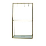 Beauty Home Μεταλλικό Στάντ Κοσμημάτων Χρυσό 18 x 11 x 31 cm