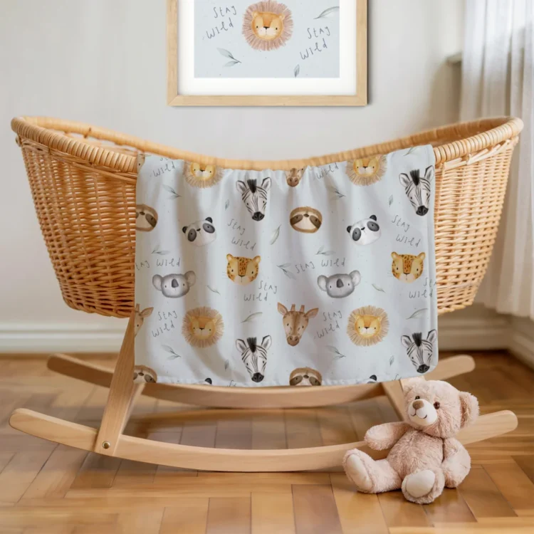 Σεντόνια Λίκνου Σετ Stay Wild