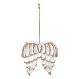 Beauty Home Ξύλινο Φτερά Αγγέλου  Αντικέ 13 cm