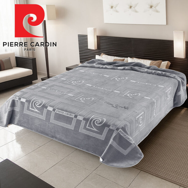 ΚΟΥΒΕΡΤΑ ΥΠΕΡΔΙΠΛΗ 220X240 PIERRE CARDIN NANCY 657  GREY(51)
