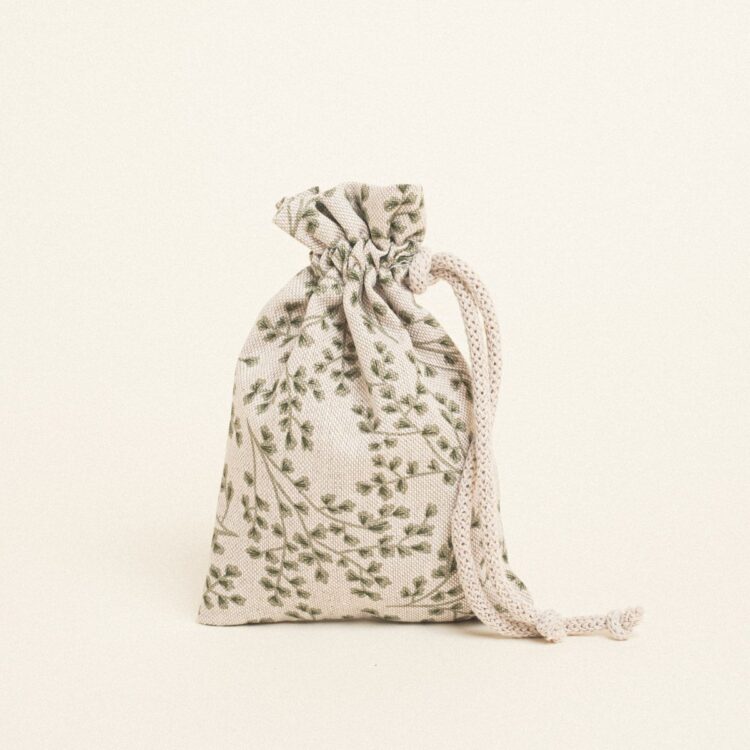 Beauty Home ΠΟΥΓΚΙ ΜΕ ΚΟΡΔΟΝΙ 12 x 17 cm ΜΙΚΡΑ ΠΡΑΣΙΝΑ ΦΥΛΛΑ