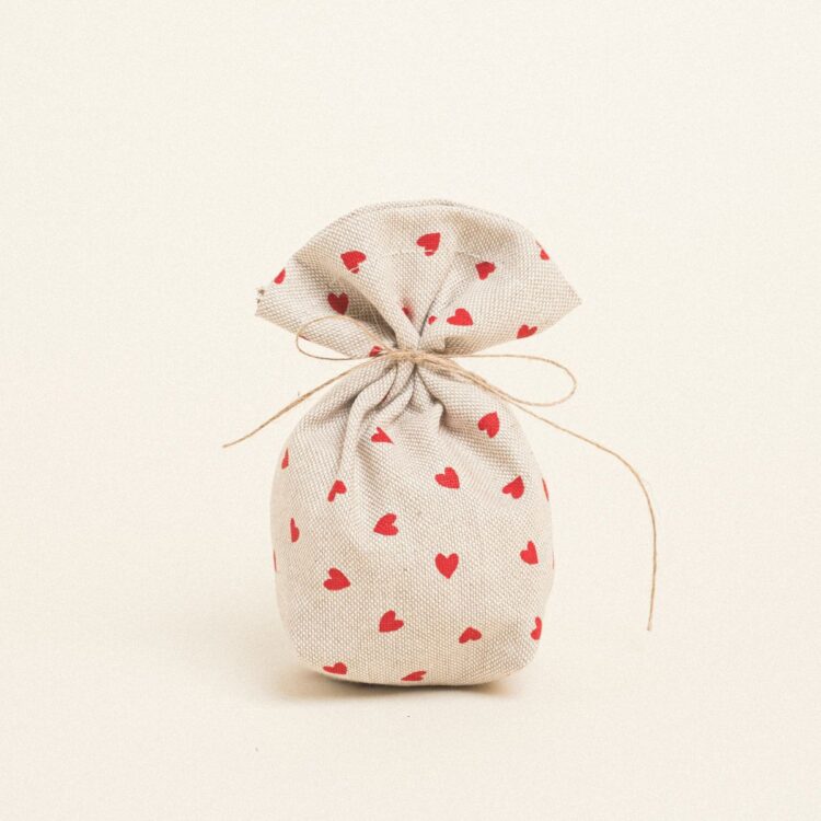 Beauty Home ΠΟΥΓΚΙ ΜΕ ΒΑΣΗ 8 x 12 cm ΜΙΚΡΕΣ ΚΟΚΚΙΝΕΣ ΚΑΡΔΙΕΣ