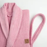 Μπουρνούζι Ενηλίκων Με Γιακά Lava Ροζέ