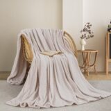 ΚΟΥΒΕΡΤΑ  FLEECE ΗΜΙΔΙΠΛΟ 180X240 ADAM HOME (550) IVORY (01)