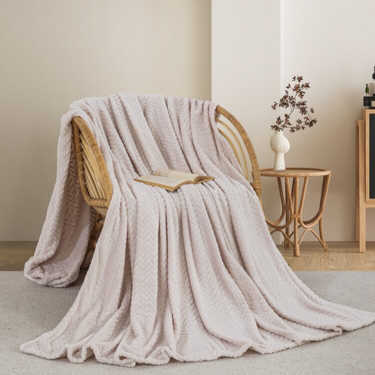 ΚΟΥΒΕΡΤΑ  FLEECE ΗΜΙΔΙΠΛΟ 180X240 ADAM HOME (550) IVORY (01)