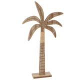 Beauty Home Φοίνικας από ξύλο και ράφια 21x41x5cm