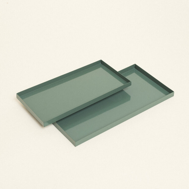 Beauty Home Μεταλλικοί Δίσκοι ΣΕΤ 2 ΤΜΧ 28 x 14 cm