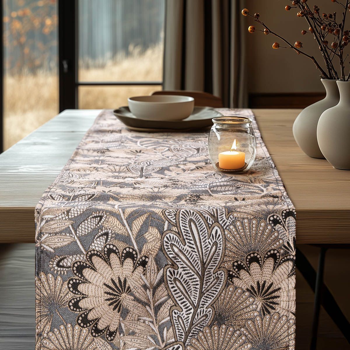 Beauty Home ΡΑΝΝΕΡ ΖΑΚΑΡ BOHO LEAVES - Image 2