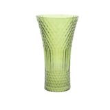 Beauty Home Βάζο γυάλινο Iris  – Λαδί Ø13x23cm – 1100m