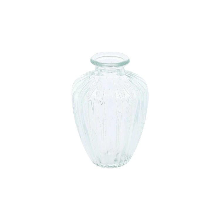 Beauty Home Βάζο γυάλινο Jeanne – Διαφανο Ø7