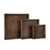 Beauty Home 3 Δίσκοι ξύλινοι 28x25x2