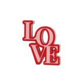 Beauty Home Ξύλινο διακοσμητικό Love 11×12