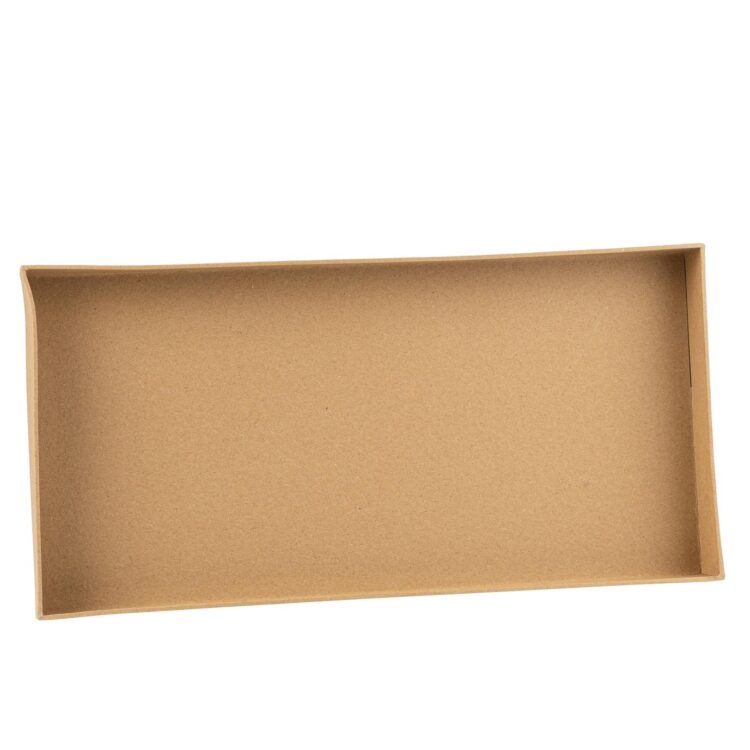 Beauty Home Δίσκος ορθογώνιος από χάρτινο Κραφτ 40x20x4cm – Κατάλληλος για Τρόφιμα