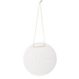 Beauty Home Διακοσμητικο “Κύριος και Κυρία” με Κορδόνι Διαφανές Ακρυλικό Γυαλί Ø30εκ.