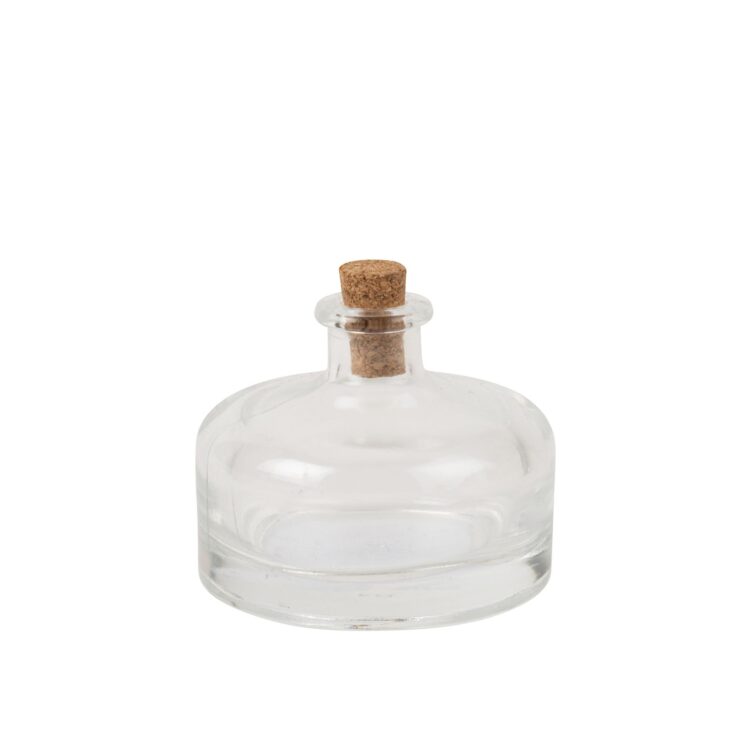 Beauty Home Μικρό μπουκάλι με φελλό Lucas Ø6x5cm – 40ml