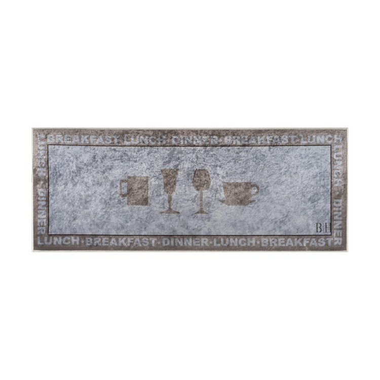 Beauty Home Πατάκι κουζίνας Art 9070 60x160 Γκρι