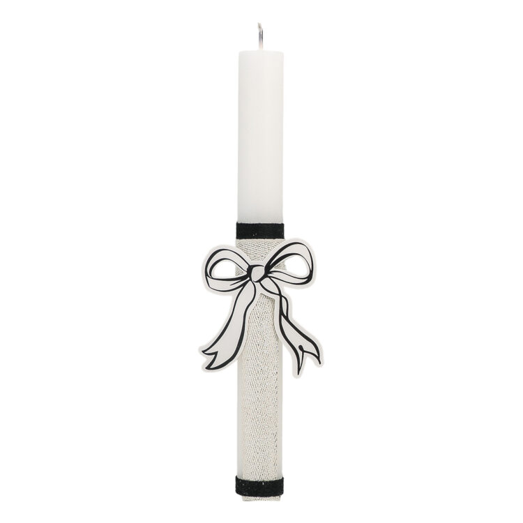 Beauty Home ΛΑΜΠΑΔΑ ΛΕΥΚΗ 25cm ΦΙΟΓΚΟΣ ΧΑΡΤΙΝΟΣ