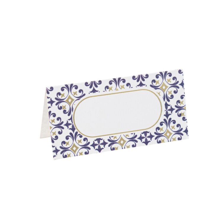 Beauty Home 10 χάρτινες ετικέτες θέσης “Dolce Vita” – Μπλε