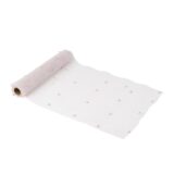 Beauty Home Ράννερ με πέρλες – Ροζ οργάντζα 28 cm x 5 m