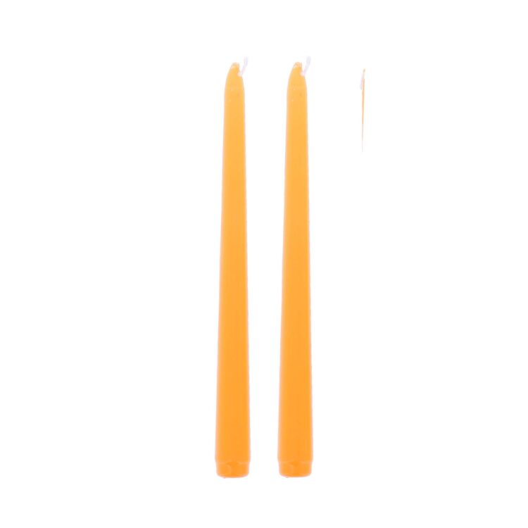 Beauty Home 2 κεριά – Πορτοκαλί Ø2.2 x 25 cm