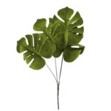 Beauty Home Κλαδί βελούδο με 4 φύλλα monstera 60 cm