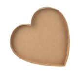 Beauty Home Δίσκος από χαρτόνι kraft σε σχήμα καρδιάς 40x40x4cm – Κατάλληλος για τρόφιμα