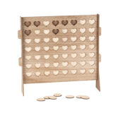 Beauty Home Πίνακας ξύλινος με 56 καρδίες για ευχές 46