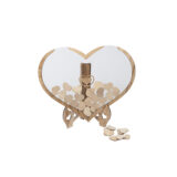 Beauty Home Ευχολόγιο σε σχήμα καρδιάς από ξύλο και Plexi glass με 70 καρδιές για ευχές 40 x 33 x 11cm