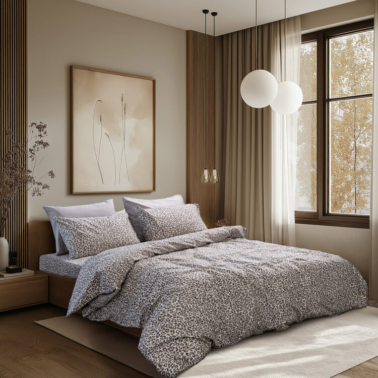 Beauty Home Σετ σεντόνια υπέρδιπλα με λάστιχο Glory Art 12363 170x200+32 Άμμου