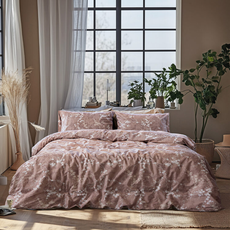 Beauty Home Σετ σεντόνια υπέρδιπλα με λάστιχο Glory Art 12380 170x200+32 Μόκα