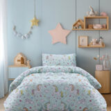 Beauty Home Σετ σεντόνια μονά με λάστιχο Candy Art 6327 110x200+32 Μέντα