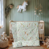 Beauty Home Σετ σεντόνια βρεφικά Bloom Art 6327 120x170 Μέντα