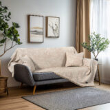 Beauty Home Ριχτάρι Τριθέσιο Amos Art 8713 170x290 Μπεζ