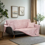 Beauty Home Ριχτάρι Τριθέσιο Amos Art 8714 170x290 Ροζ