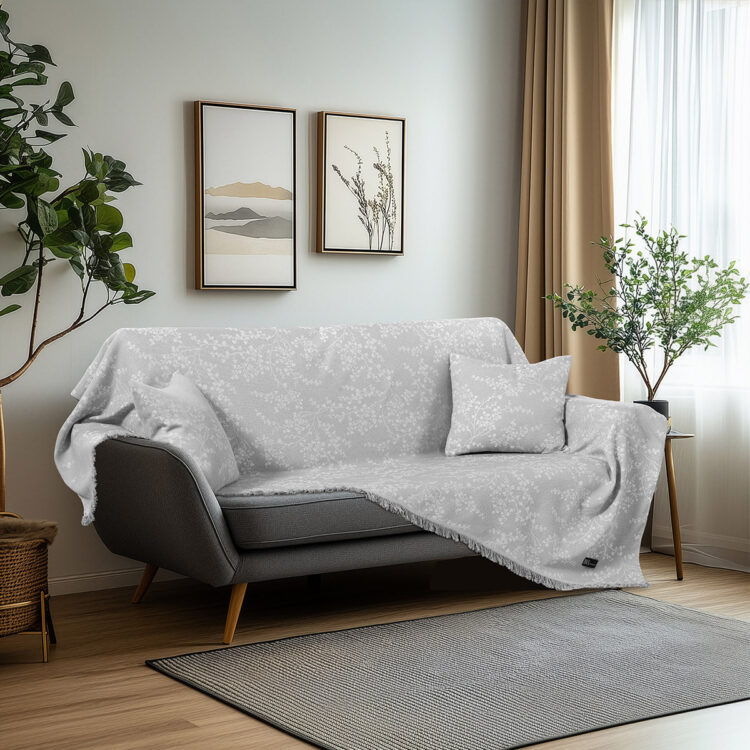 Beauty Home Ριχτάρι Τριθέσιο Amos Art 8715 170x290 Γκρι